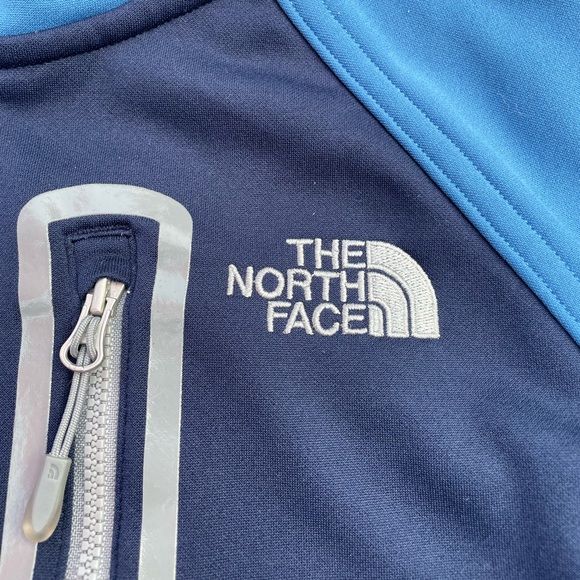 Blue The North Face Zip Up Hoodie (S) - Picture 3 of 4